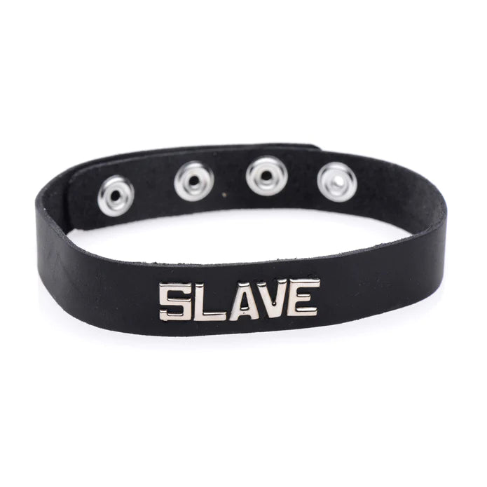 Leather ID Collar - Slave