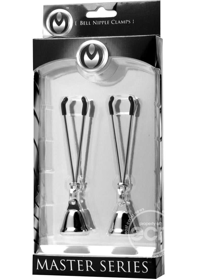 Master Series Chimera Nipple Clamps with Bells - Silver