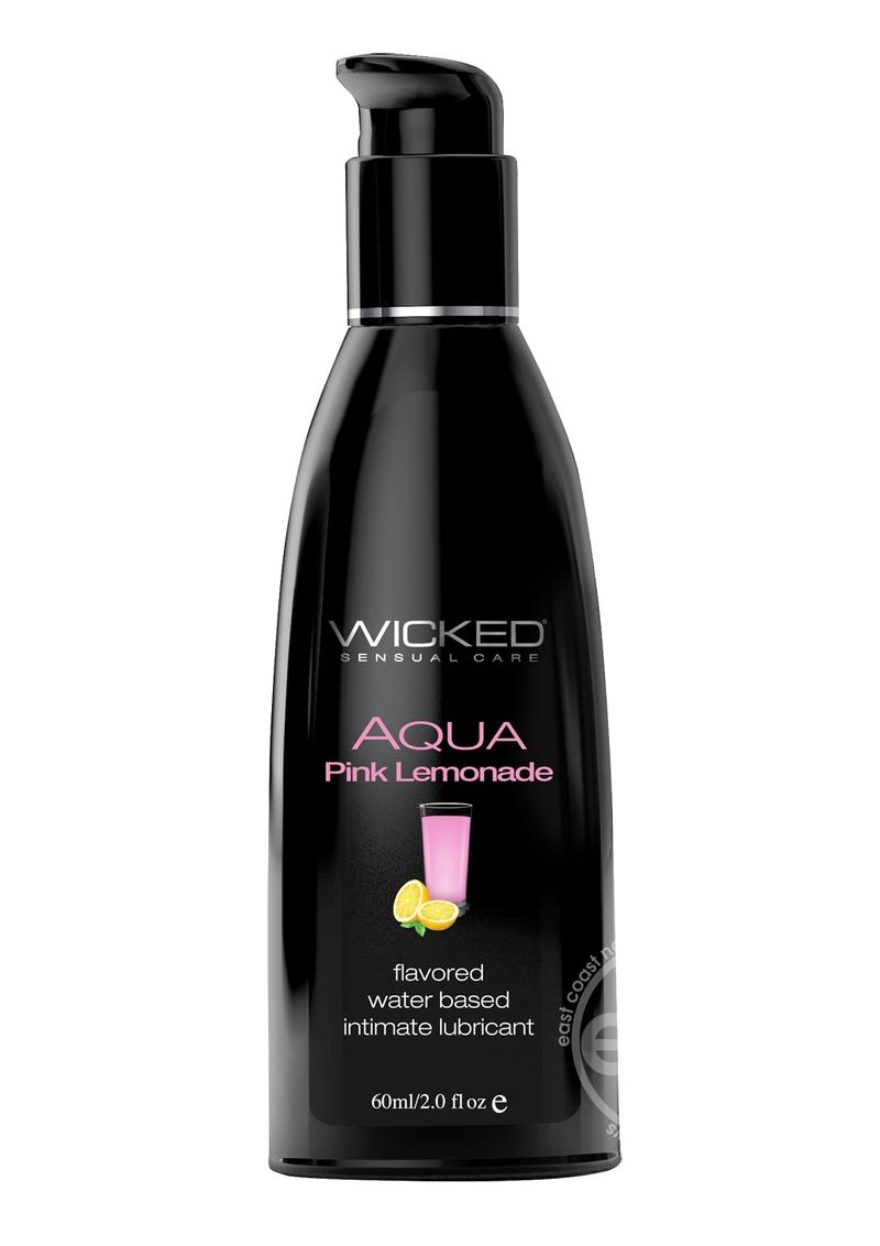 Wicked Aqua Water Based Flavored Lubricant Pink Lemonade