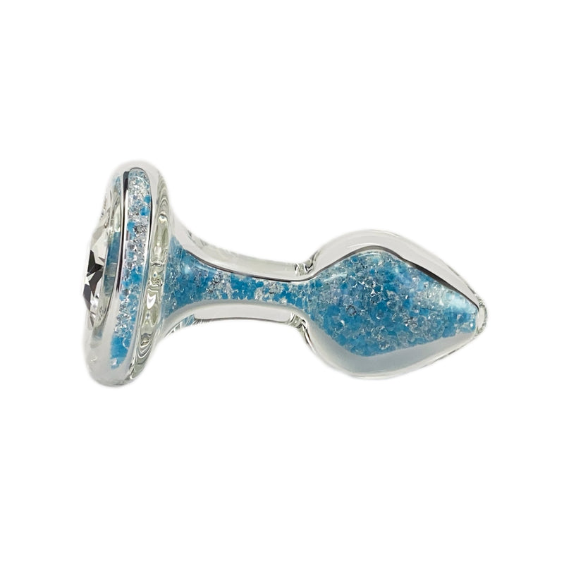 Crystal Delights Sparkle Glow Butt Plug with Crystal Base