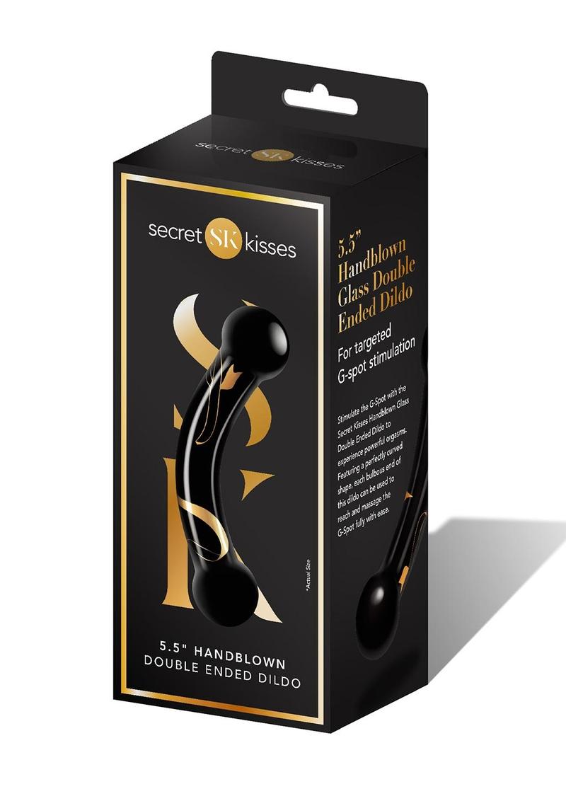 SK-5.5" HANDBLOWN DOUBLE ENDED DILDO
