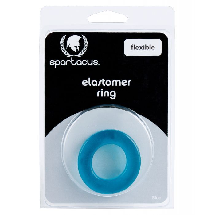 Spartacus Elastomer Cock Ring - Metro Blue