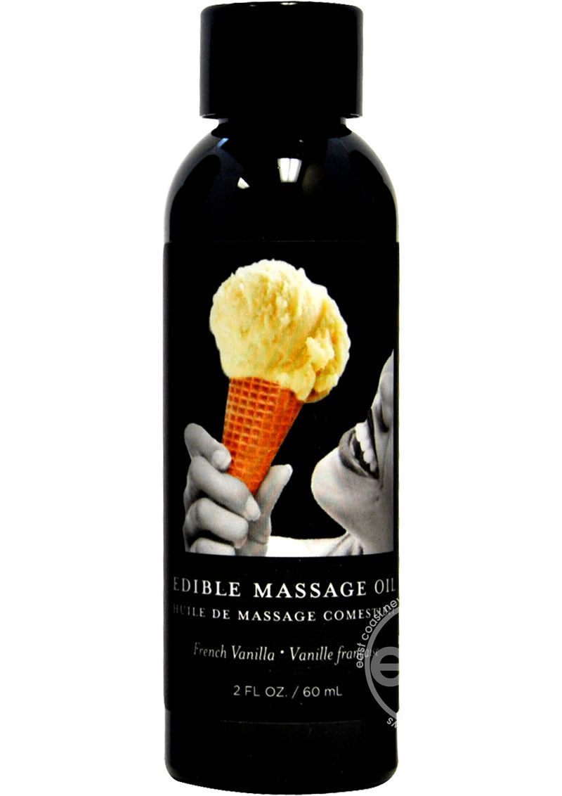 Earthly Body Hemp Seed Edible Massage Oil French Vanilla