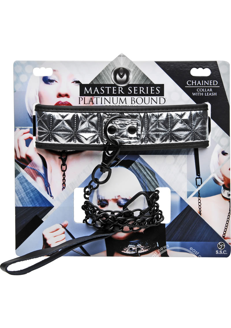 Master Series - Platinum Bound Chained Collar and Leash