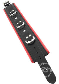 Rouge 3 D-Ring Padded Leather Adjustable Collar