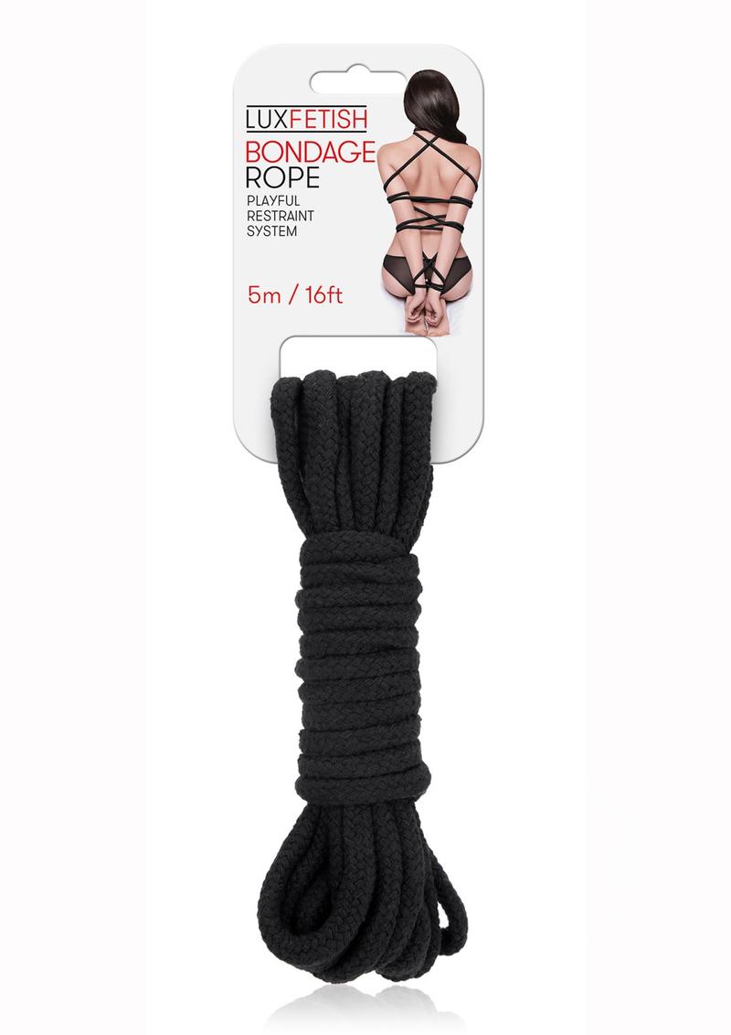 Lux Fetish Bondage Rope 5m - Black