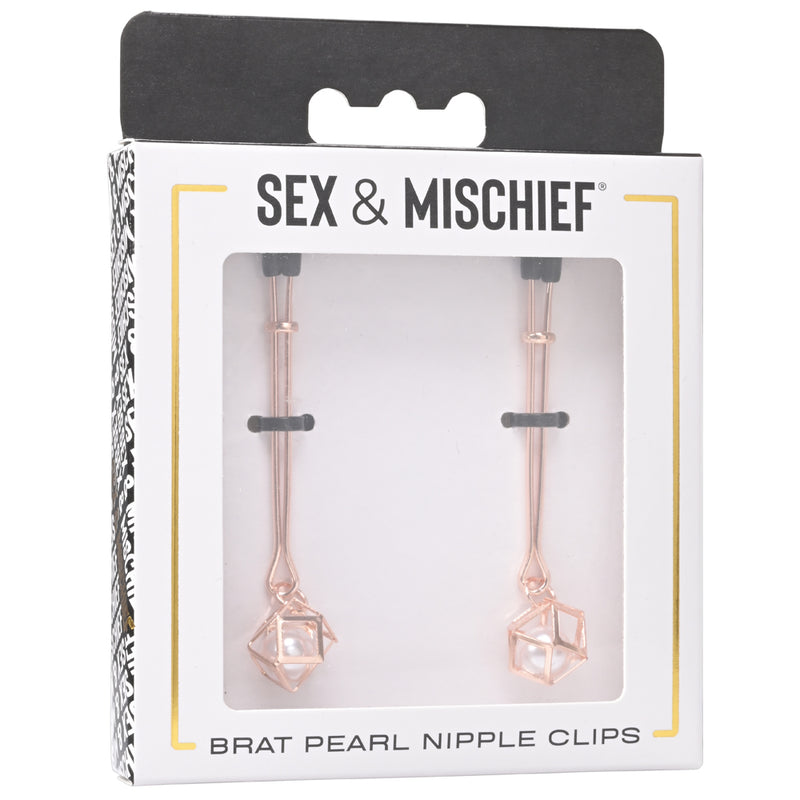 S&M Brat Pearl Nipple Clips