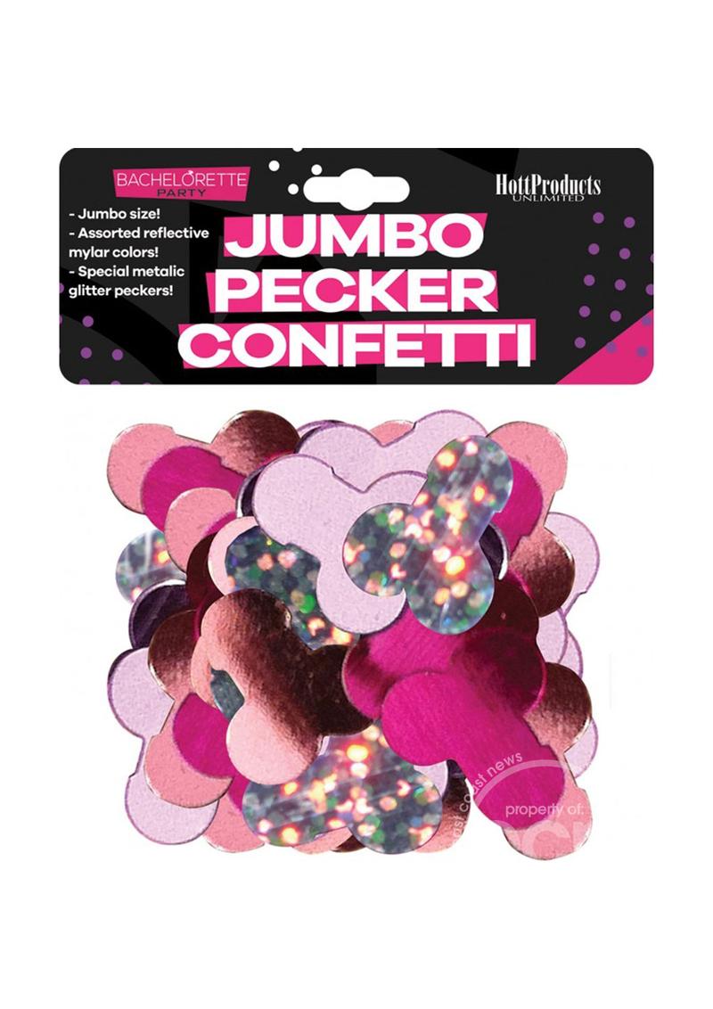 Bachelorette Mylar Party Pecker Confetti Jumbo