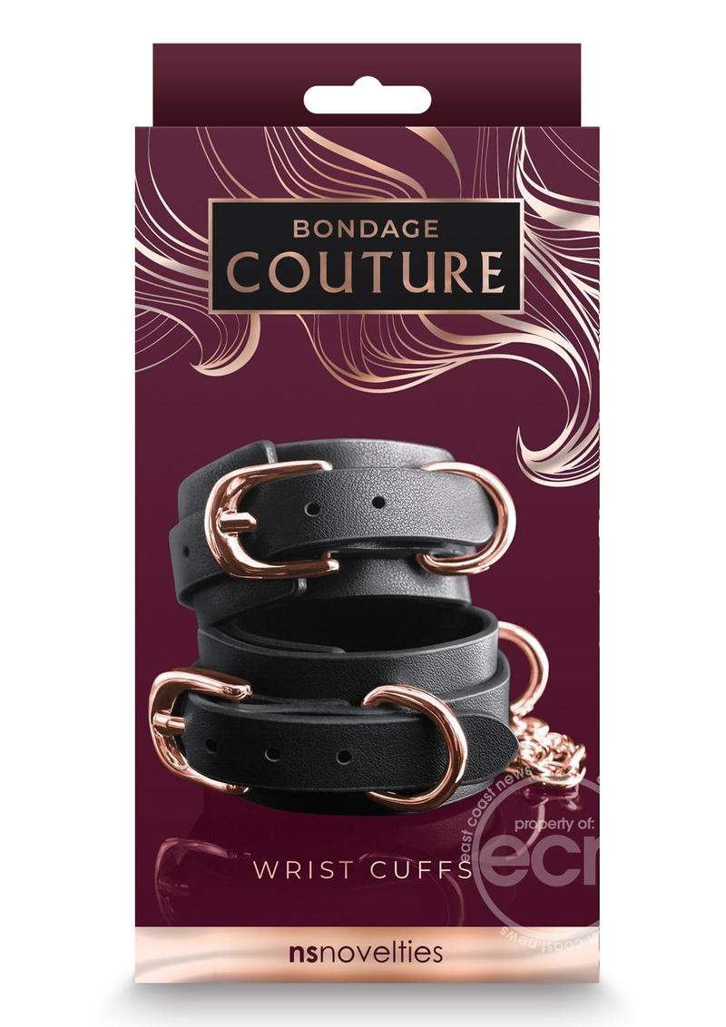 Bondage Couture - Wrist Cuffs - Black