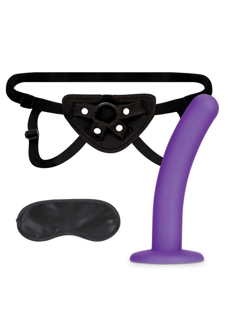 Lux Fetish Strap on Harness & Silicone Dildo Set 5in