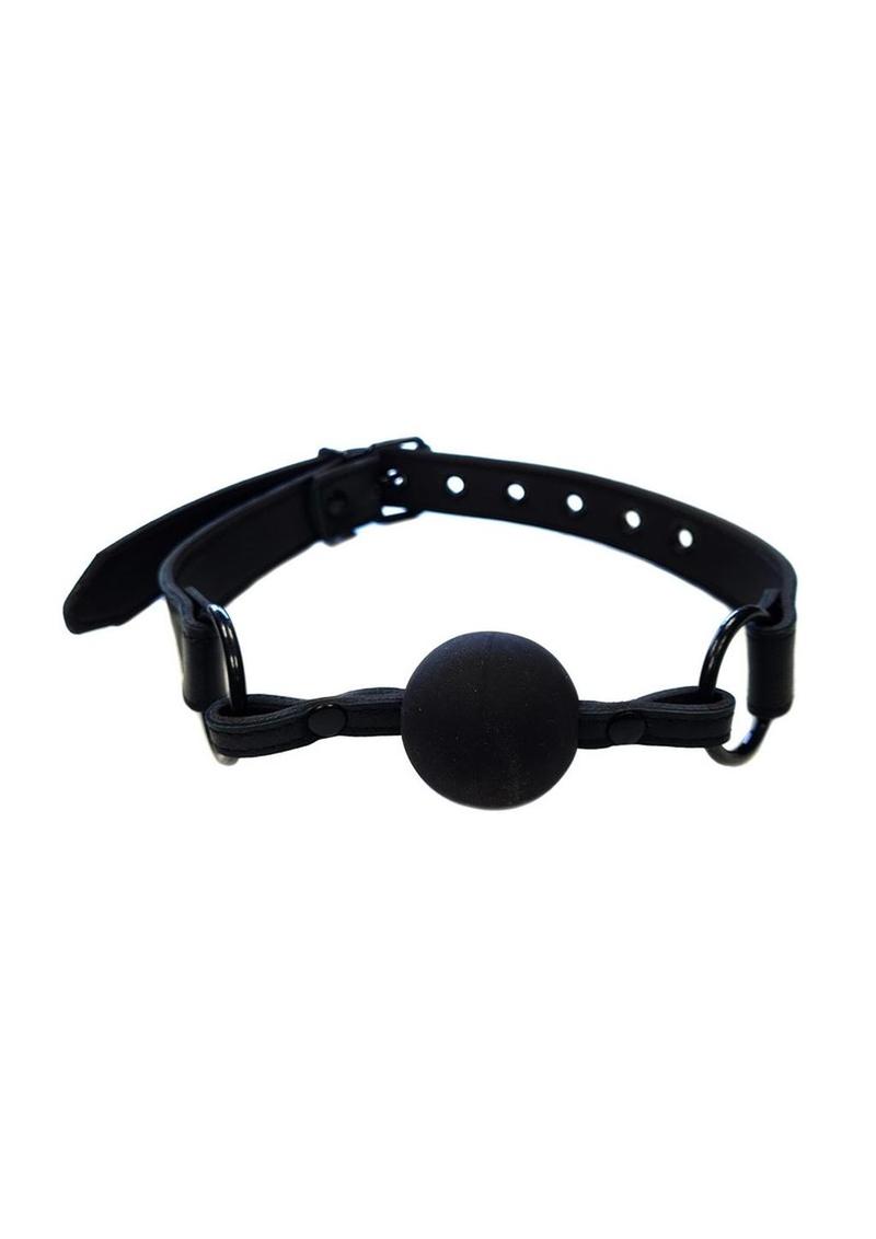 Rouge Leather Ball Gag