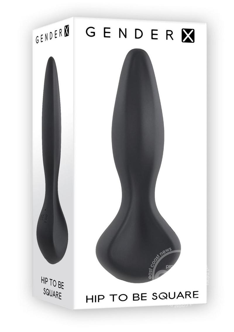 Gender X Hip to be Square Rechargeable Silicone Anal Plug