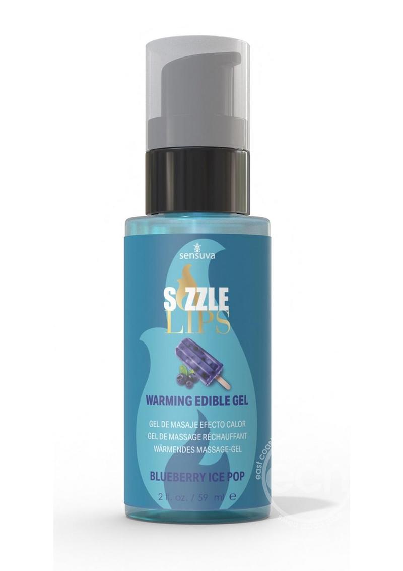 Sizzle Lips Warming Edible Gel Blueberry Ice Pop