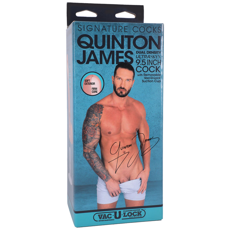 Signature Cocks Quinton James 9.5" Ultraskyn Cock With Removable Vac-U-Lock Suction Cup