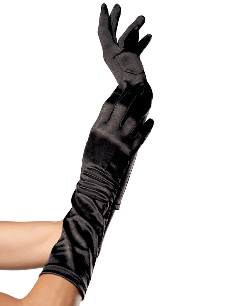 Satin Elbow Length Gloves