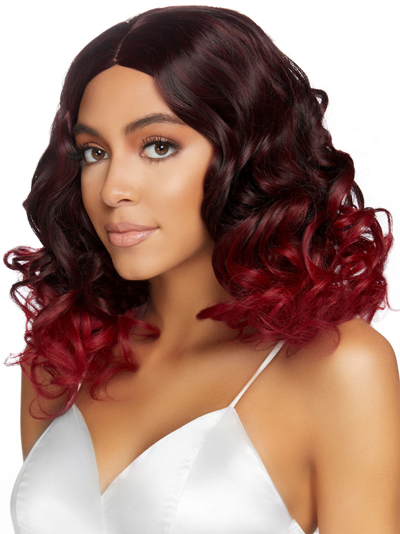 Curly ombre long bob wig.