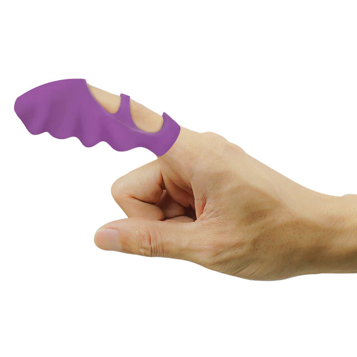 Thrill-Her Silicone Finger Vibrator - Purple