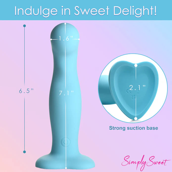 Simply Sweet 21X Vibrating Thick Silicone Dildo w/ Remote