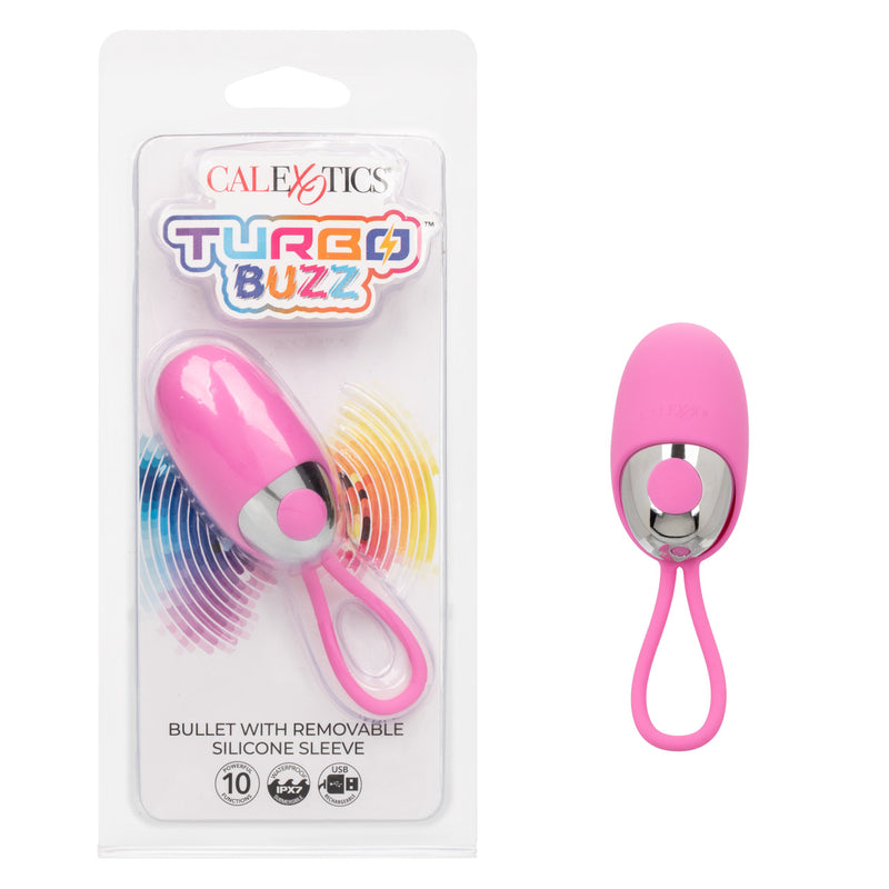 Turbo Buzz™ Bullet with Removable Silicone Sleeve