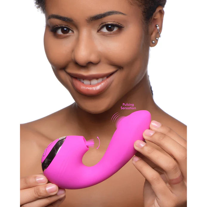 10X Licking G-Throb Rechargeable Silicone Vibrator