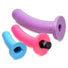 Triple Peg 28X Vibrating Silicone Dildo Set w