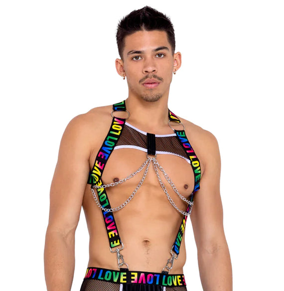 6156 - MEN’S PRIDE HARNESS WITH SUSPENDERS