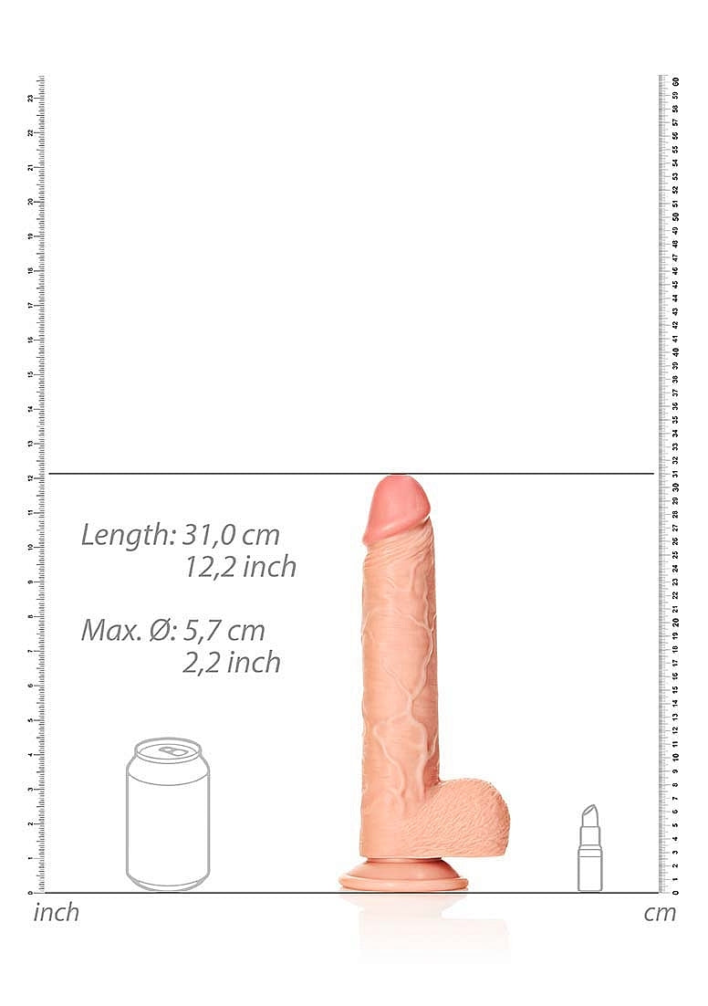 11 " Cock With Balls - Regular Straight - Flesh..