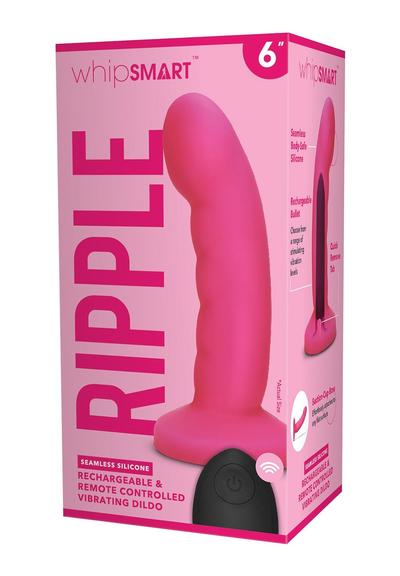 6 INCH CURVED RIPPLE REMOTE CONTROL RECHARGEABLE G-SPOT P-SPOT DILDO