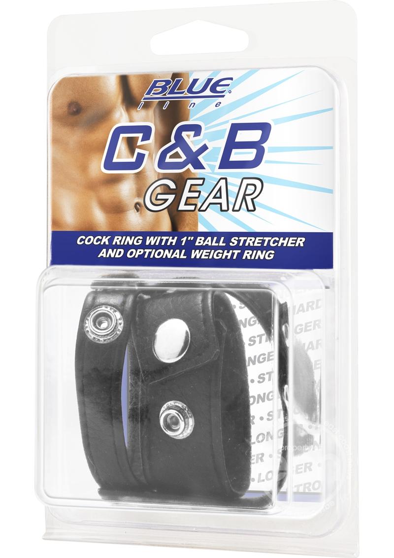 C&B Gear Cock Ring with Ball Stretcher 1in