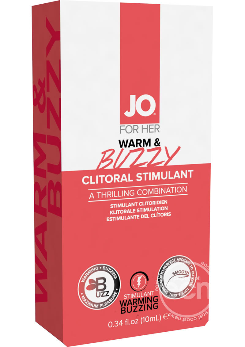 JO Warm & Buzzy Water Based Warming Clitoral Stimulant Cream .34oz