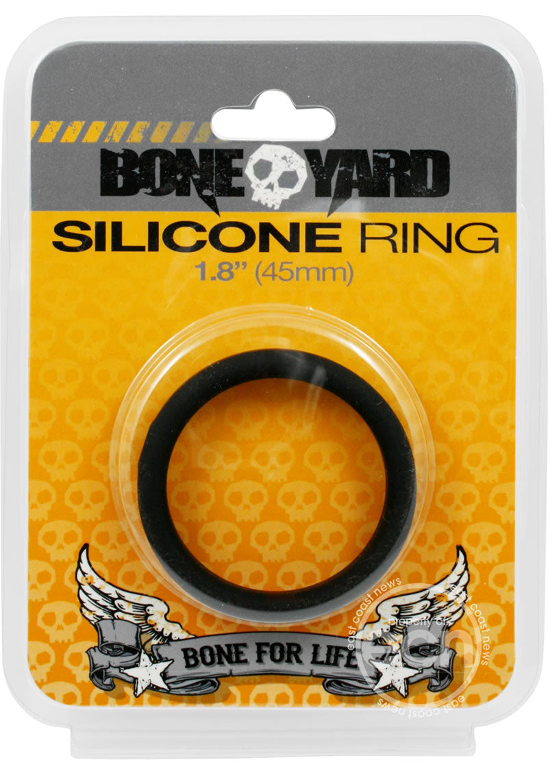 Boneyard Silicone Ring Cock Ring 1.8in - Black
