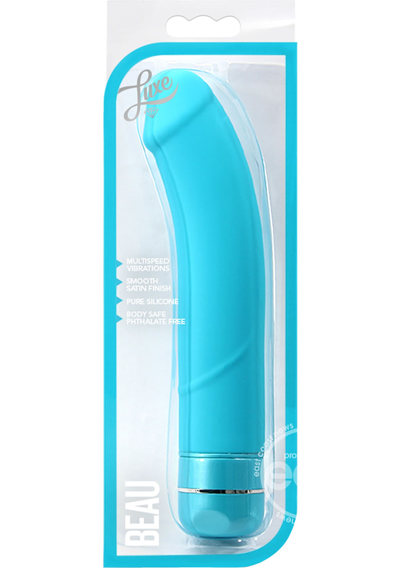 Luxe Beau Vibrating Silicone Dildo 8.5in