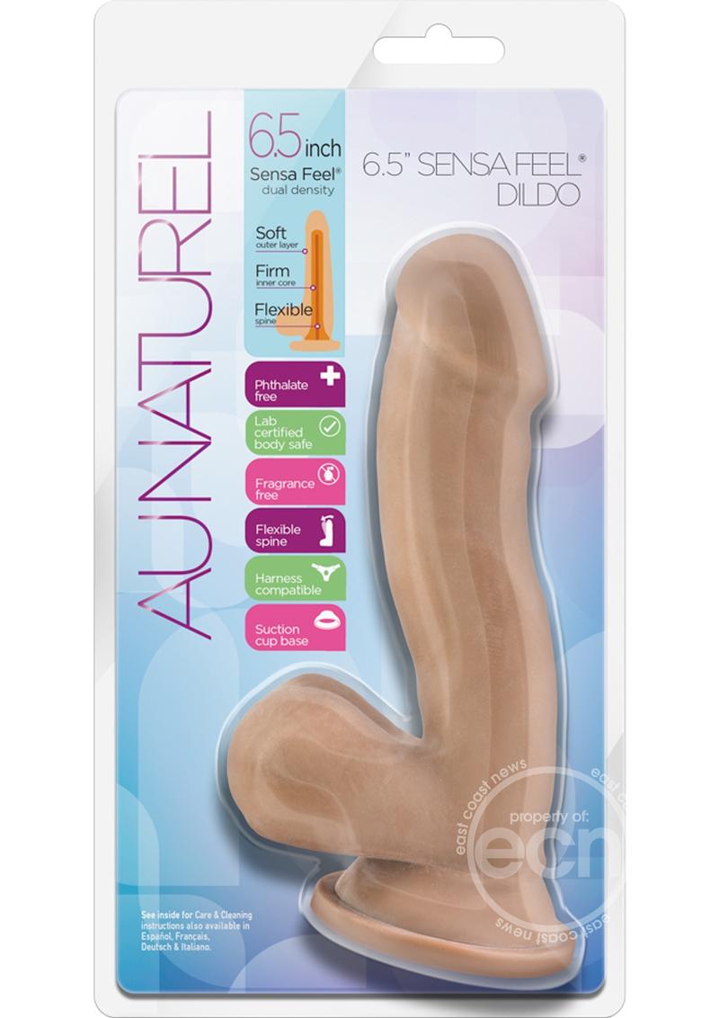 Au Naturel Sensa Feel Dildo With Suction Cup 6.5in