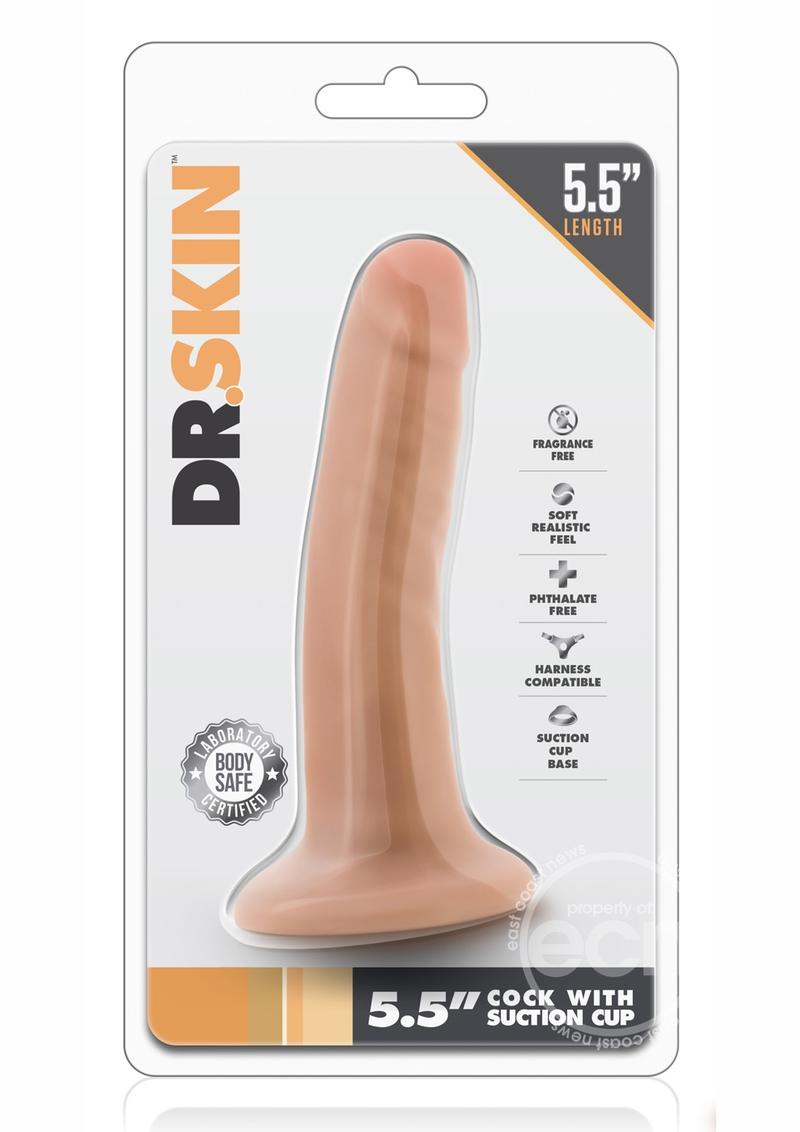 Dr. Skin Dildo with Suction Cup 5.5in
