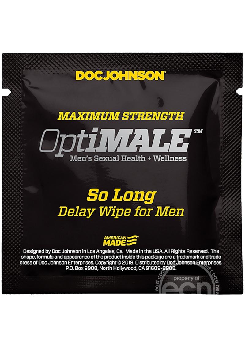 Optimale So Long Delay Wipes For Men