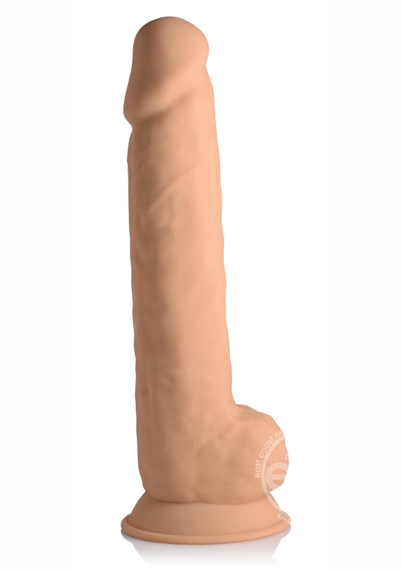 Fleshstixxx Dual Density Silicone Bendable Dong with Balls 10in