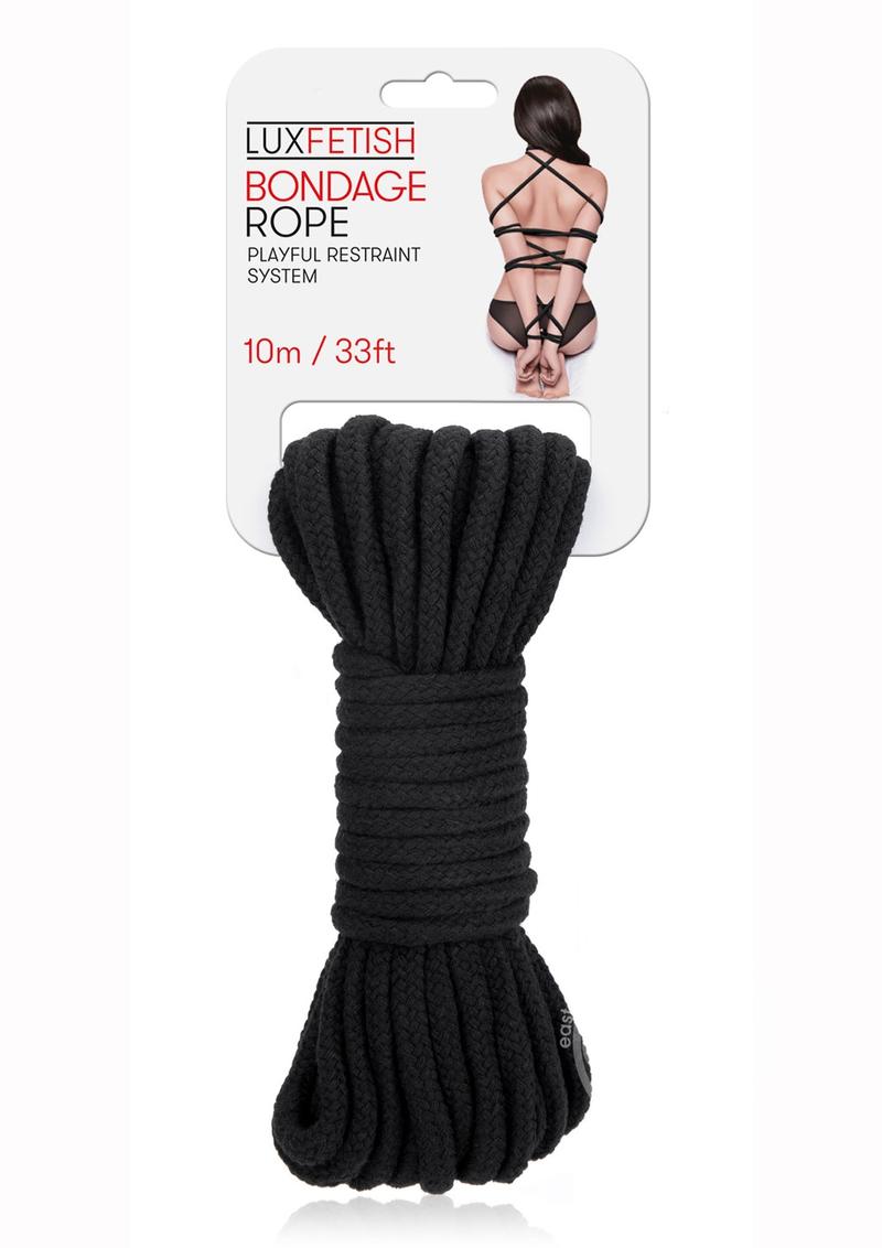 Lux Fetish Bondage Rope 10m/33ft - Black