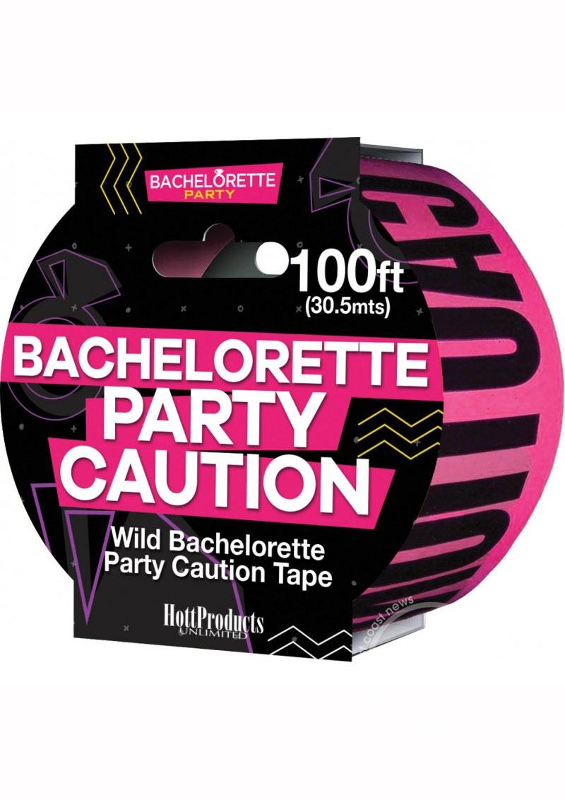 "Bachelorette Party Caution" Tape - Pink/Black