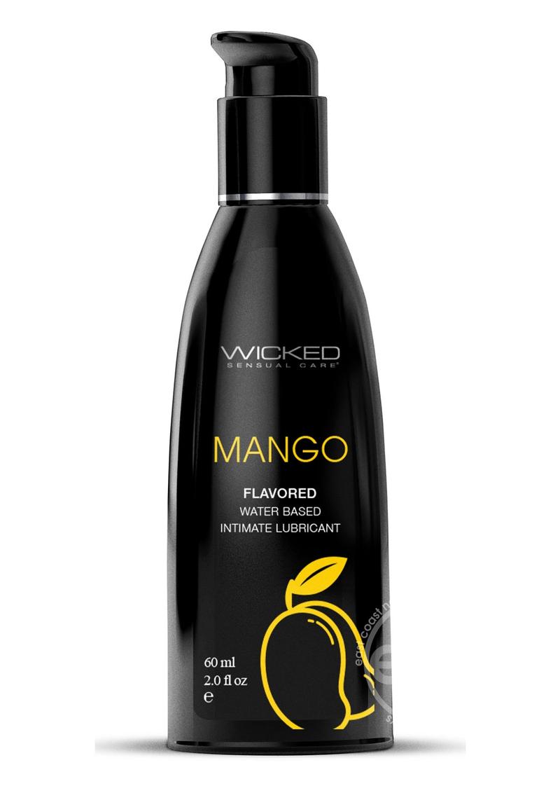 Wicked Aqua Water Based Flavored Lubricant Mango