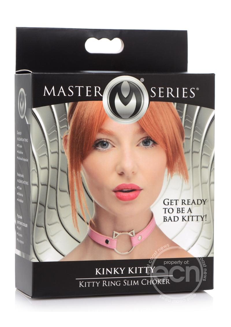 Master Series Kinky Kitty Adjustable Ring Choker Slim