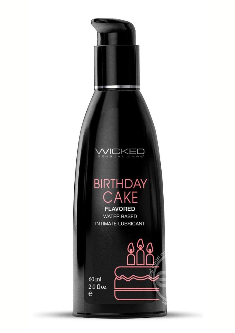 Wicked Aqua Water Based Flavored Lubricant Birthday Cake