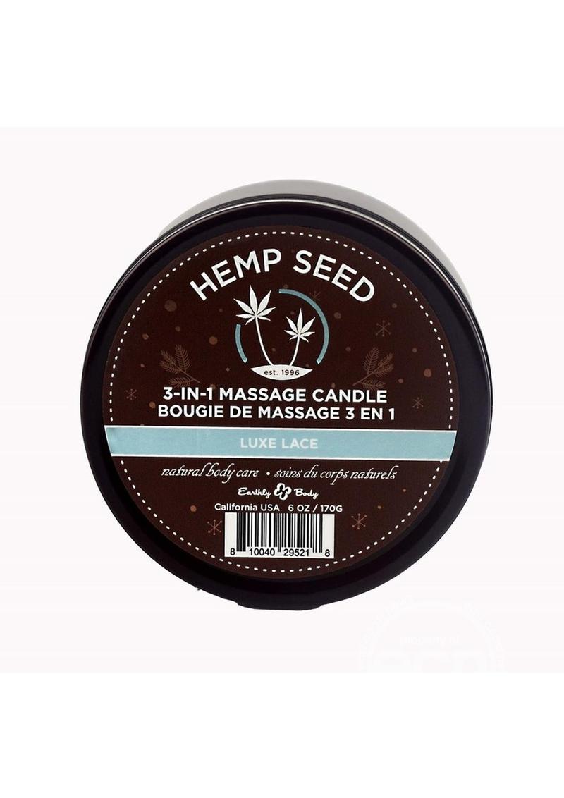 Earthly Body Hemp Seed 3 In 1 Massage Candle