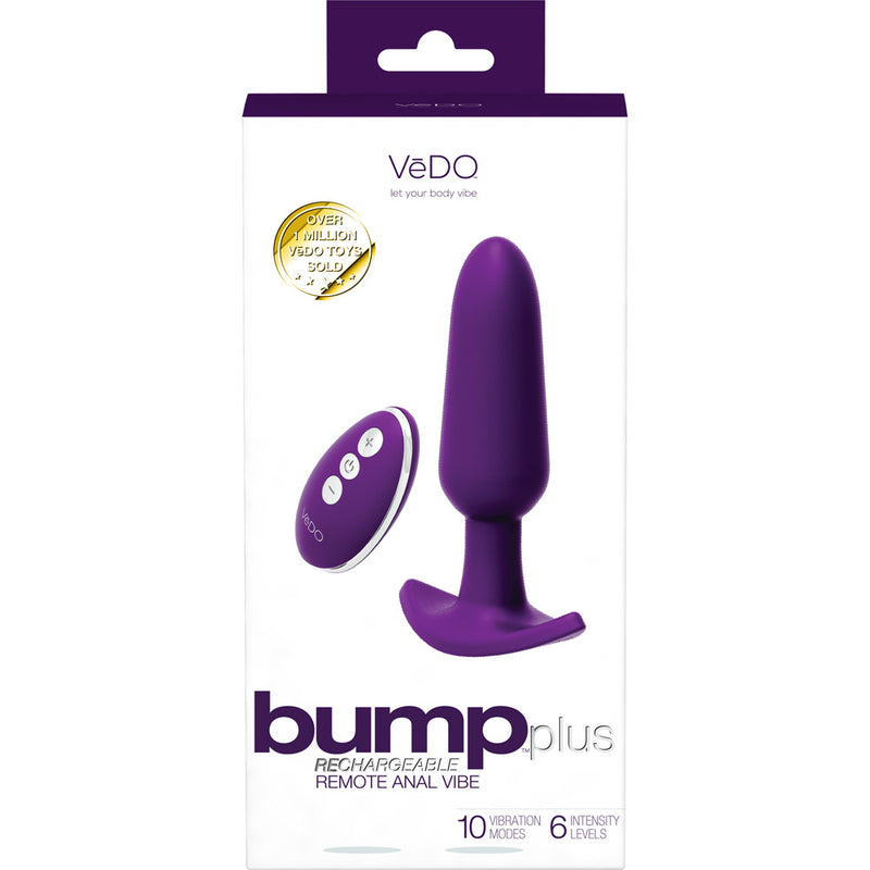 VeDo Bump Plus Rechargeable Remote Control Anal Vibe Deep