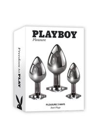 Playboy Pleasure 3 Ways Metal Anal Training Kit (3 Piece)