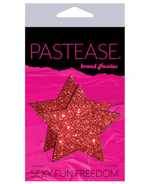Pastease Glitter Star - Red O/S