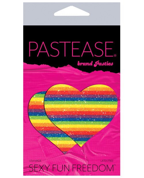 Pastease Glitter Heart -Rainbow O/S