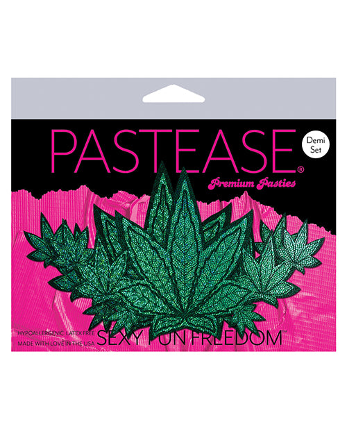 Pastease Demis Glitter Leaf - Green O/S