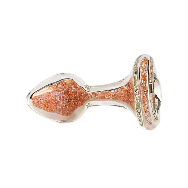 Crystal Delights Sparkle Glow Butt Plug with Crystal Base