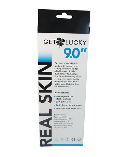 Get Lucky 9.0" Real Skin Series - Flesh
