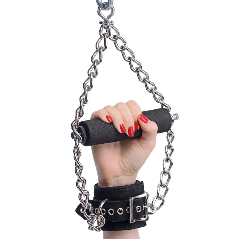 Hung Heathen Leather Suspension Cuffs w/grip
